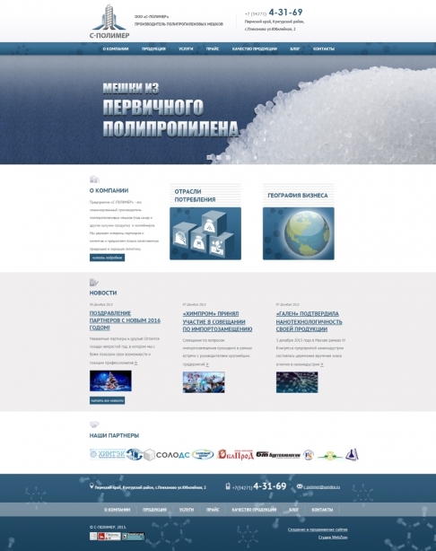 Создание и продвижение корпоративного сайта: С-Полимер